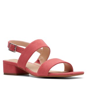 Sandále Clarks - Seren25 Strap 26171864 Strawberry Suede.