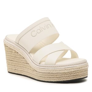 Espadrilky Calvin Klein - Wedge 50Hh HW0HW01498 Marshmallow YBJ.