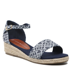 Espadrilky Tommy Hilfiger - Rope Wedge Sandal Denim T3A7-32776-0048 S Denim 806.