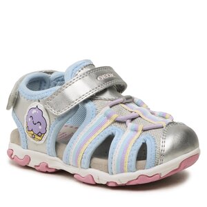 Sandále Geox - B Sandal Flaffee Gir B3557A0AJGNC1007 S Silver.