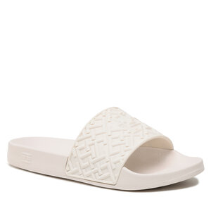 Šľapky Tommy Hilfiger - Th Monogram Pool Slide FW0FW06987 Feather White AF4.