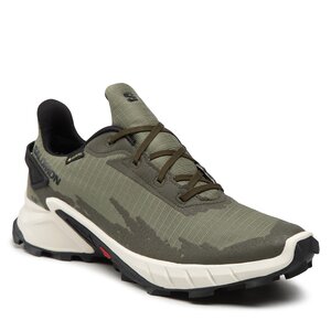 Topánky Salomon - Alphacross 4 Gtx GORE-TEX 417230 26 V0 Deep Lichen Green/Vanilla Ice/Olive Night.