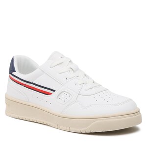Sneakersy Tommy Hilfiger - Stripes Low Cut Lace-Up Sneaker T3X9-32848-1355 S White 100.