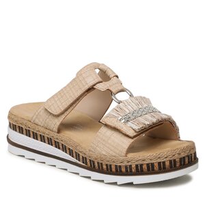 Espadrilky Rieker - V79K8-60 Beige.