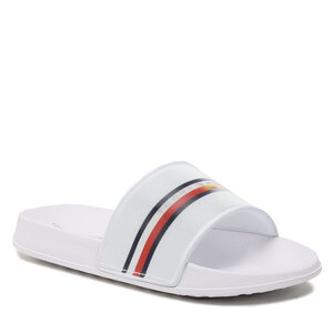 Šľapky Tommy Hilfiger - Reflective Pool Slide T3B0-32931-1172 S White 100.