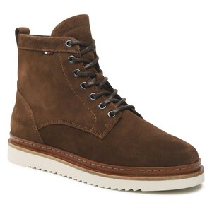 Čižmy Tommy Hilfiger - Cleated Suede Boot FM0FM04191 Rockefeller Brown GW0.