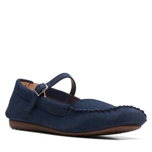 Poltopánky Clarks - Freckle Bar 26170597 Navy Suede.