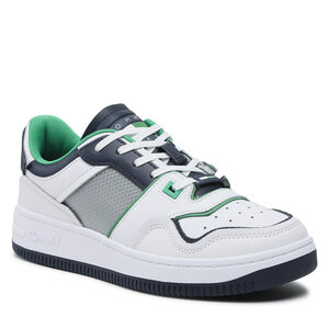 Sneakersy Tommy Jeans - Basket Mesh EM0EM01166 Coastal Green LY3.
