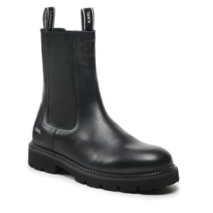 Členková obuv s elastickým prvkom KARL LAGERFELD - KL11880 Black Lthr.