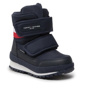 Snehule Tommy Hilfiger - Snow Boot T3B5-32545-1485 Blue/ Red/White Y019.