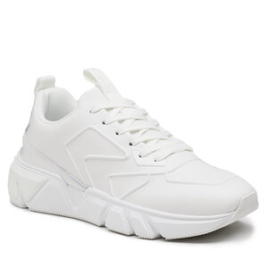 Sneakersy Calvin Klein - Low Top Lace Up Lth Hf HM0HM00995 Triple White 0K4.