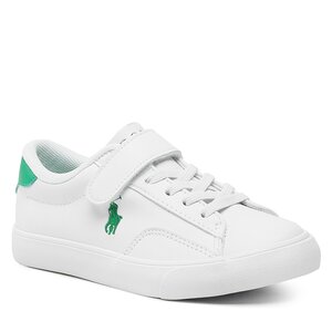 Sneakersy Polo Ralph Lauren - Theron V Ps RF104101 White Smooth PU/Green w/ Green PP.