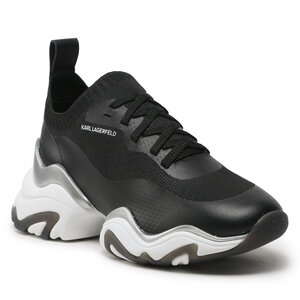 Sneakersy KARL LAGERFELD - KL62331 Black Knit Textile.