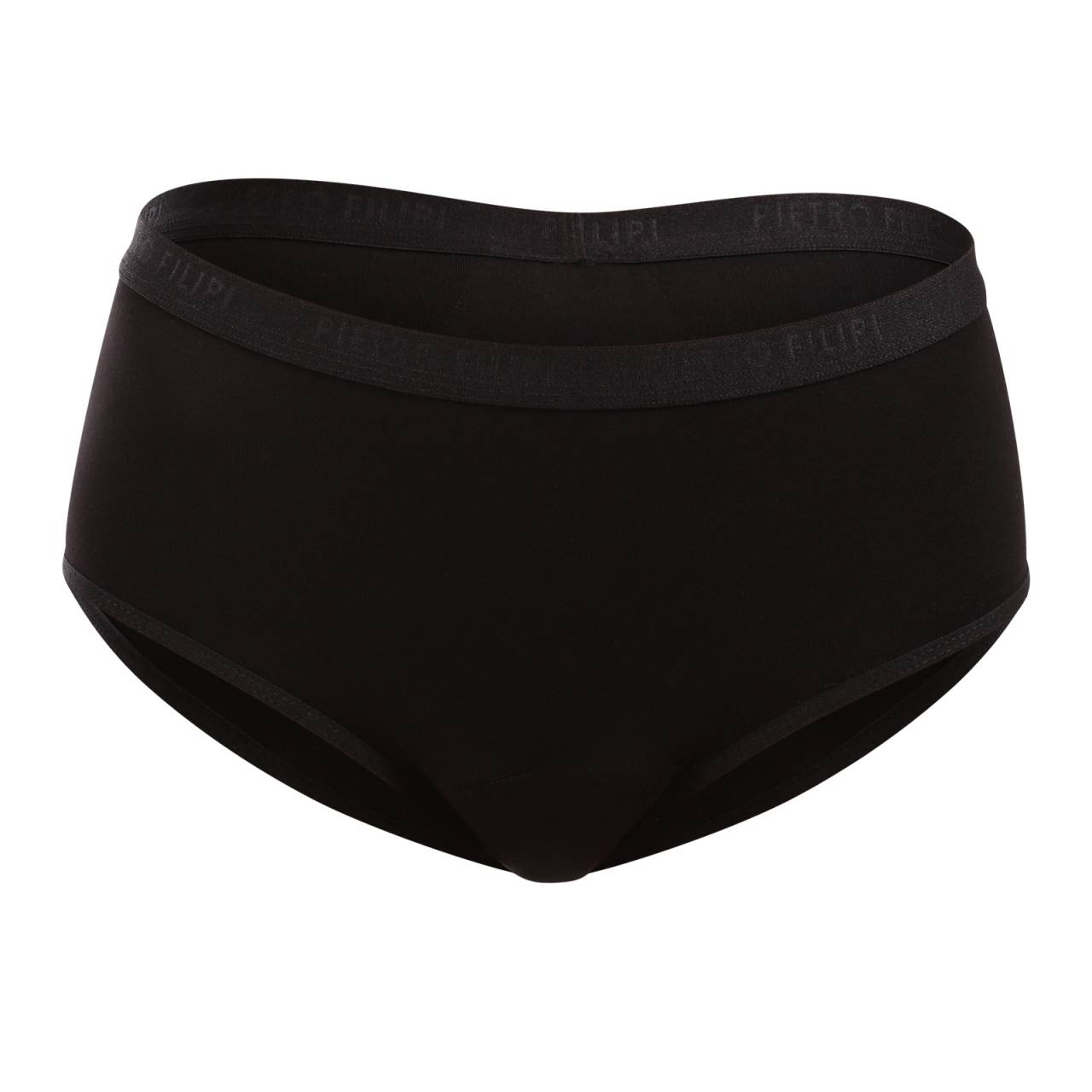 Menštruačné nohavičky Pietro Filipi Night (1KM003) XXL.
Objavte revolučný komfort menštruačných nohavičiek Pietro Filipi, ktoré poskytujú spoľahlivú ochranu počas menštruácie.
Vysokokvalitné materiály pre dokonalé pohodlie
Nohavičky sú vyrobené z bambusovej viskózy s prímesou elastanu.
Maximálna ochrana a pohodlie
Vďaka špeciálne navrhnutej absorpčnej vrstve poskytujú menštruačné nohavičky Pietro Filipi spoľahlivú ochranu pred únikom menštruačnej tekutiny.
Prečo vyskúšať menštruačné nohavičky Pietro Filipi

Prírodné a udržateľné materiály: Bambusová viskóza a merino vlna poskytujú maximálne pohodlie, sú antibakteriálne a šetrné k pokožke.
Vysoká absorpčná schopnosť: Nohavičky vás ochránia pred únikom a poskytujú bezpečnosť aj počas silnej menštruácie.
Ekologická alternatíva: Šetria prírodu a peniaze, pretože sú opakovane použiteľné a vydržia niekoľko rokov.

Pietro Filipi prináša jedinečnú spodnú bielizeň
Značka oblečenia Pietro Filipi má v našej krajine veľmi dobrú povesť a dlhú tradíciu.
Ako sa správne starať o nové menštruačné nohavičky/plavky

Pred prvým použitím: Pred prvým obliekaním nových menštruačných nohavičiek alebo plaviek by ste ich mali vyprať - buď ručne, alebo v práčke na šetrný program na 30 °C.
Po každom použití: Bielizeň najprv dôkladne vypláchnite v studenej vode.
Pranie: Po opláchnutí môžete nohavičky alebo plavky vyprať v práčke - ideálne v ochrannom vrecku, na šetrný program na 30 °C.
Sušenie: Menštruačná bielizeň nepatrí do sušičky ani na kúrenie.
Žehlenie: Nežehlite nohavičky ani plavky.

Tip: Keď nájdete menštruačnú bielizeň, ktorá vám sedí a je príjemná na dotyk, zaslúži si tú najlepšiu starostlivosť.