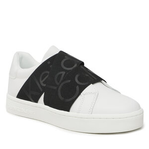 Sneakersy Calvin Klein Jeans - Classic Cupsole Elast Webbing YW0YW00911 White/Black 0K4.