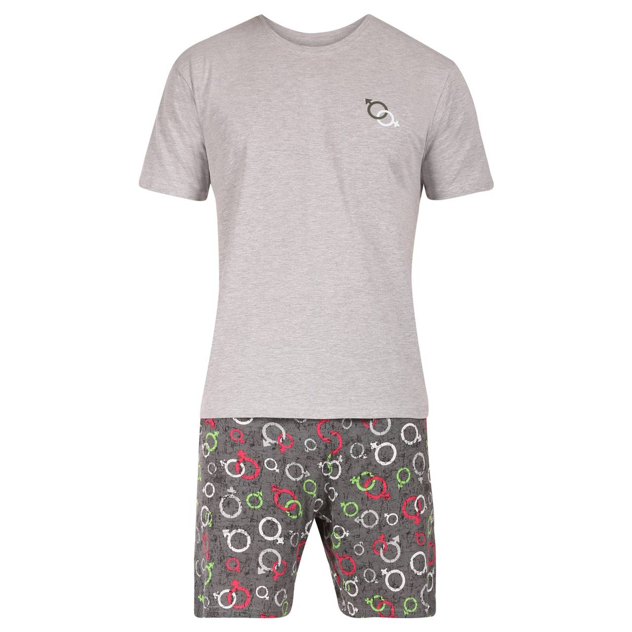 Pánske pyžamo Cornette viacfarebné (326/206) S.
Užite si noc plnú pohodlia a dobrej nálady s pánskym pyžamom Cornette, ktoré vám zlepší náladu na prvý pohľad!
Kvalitný materiál pre maximálne pohodlie
Pyžamový top je vyrobený z príjemnej zmesi bavlny a polyesteru, ktorá je mäkká, priedušná a drží tvar aj po opakovanom praní.
Praktický strih a dizajn, ktorý vás bude baviť
Krátke rukávy a nohavice zabezpečujú príjemnú cirkuláciu vzduchu počas teplejších nocí.
Prečo si vybrať pánske pyžamo Cornette

Vtipný a originálny dizajn.
Kombinácia kvalitnej bavlny a elastického trička.
Ideálne na spanie a domáce pohodlie.

Prečo si vybrať práve Cornette?
Značka Cornette je známa svojimi pohodlnými a vtipnými alebo štýlovo navrhnutými kúskami, ktoré spájajú funkčnosť s dizajnom.
Ako sa starať o pyžamo Cornette
Aby vám pyžamo dlho vydržalo, odporúčame dodržiavať tieto pokyny na údržbu.

Pranie.
Sušenie: Nesušte v bubnovej sušičke - vysoké teploty by mohli poškodiť potlač alebo skrátiť životnosť elastických vlákien.
Žehlenie.

Tip: Staňte sa expertom na údržbu spodnej bielizne vďaka tipom v našom článku a doprajte svojim obľúbeným kúskom starostlivosť, akú si zaslúžia.