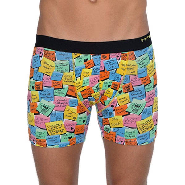 Pánske Boxerky 69SLAM Fit Bamboo Post It (MPBPTT-BB) L, trenky.
Doprajte si každodenné pohodlie s výnimočne mäkkými bambusovými boxerkami 69SLAM.
Prvotriedny materiál pre maximálne pohodlie
Boxerky 69SLAM sú vyrobené zo zmesi bambusu, bavlny a spandexu.
Štýlový dizajn a premyslený strih
Farebný dizajn je nadčasová klasika, ktorá je nielen univerzálna, ale aj moderná.
Prečo si boxerky 69SLAM zamilujete

Vyrobené z prírodného a ekologického materiálu.
Výnimočne mäkké, pohodlné a jemné k pokožke.
Pružný strih, ktorý sa prispôsobí vášmu telu.
Moderný dizajn s kvalitnou tkanou gumou.

Spodná bielizeň 69SLAM, ktorá vám zdvihne náladu
69SLAM je obľúbená surferská značka z Bali, ktorá oslavuje život, umenie, kreativitu, dizajn a farby v každom detaile.
Ako sa starať o bambusové boxerky 69SLAM
Aby ste svoje boxerky udržali dlho v perfektnom stave, odporúčame vám dodržiavať tieto tipy.

Pranie: Odporúčame ručné pranie v studenej alebo mierne teplej vode.
Sušenie: Nesuš v sušičke.
Žehlenie: Žehlenie nie je potrebné a ani ho neodporúčame – môžeš tak poškodiť jemné bambusové vlákna.

Tip.