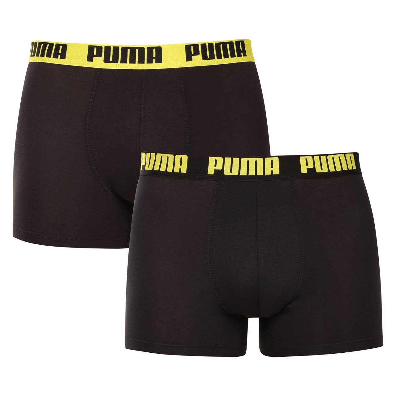 2PACK pánske boxerky Puma čierne (701226387 033) XXL, trenky.
Užite si dokonalú kombináciu pohodlia a moderného štýlu s pánskymi boxerkami Puma.
Kvalitný materiál, ktorý vás nesklame
Boxerky sú vyrobené z prvotriednej bavlnenej zmesi s prímesou elastanu, ktorá zaručuje ich mäkkosť, priedušnosť a pružnosť.
Moderný dizajn a presný strih na každodenné nosenie
Nadčasové farebné prevedenie si nájde miesto v šatníku každého štýlového muža.
Prečo si kúpiť boxerky Puma

Štýlový a moderný dizajn: Minimalistický vzhľad s pohodlným elastickým pásom dodáva boxerkám elegantný štýl vhodný pre každého muža.
Kvalitný materiál: Zmes bavlny a elastanu poskytuje mäkkosť, priedušnosť a odolnosť, takže boxerky sa dokonale prispôsobia vášmu telu a dlho vydržia.
Presný strih a dokonalá podpora: Dlhšie nohavice poskytujú dostatočné krytie a zabraňujú odieraniu stehien.

Spodná bielizeň Puma sa hodí nielen športovcom
Značka Puma je známa po celom svete vďaka svojmu oblečeniu a spodnej bielizni, ktorú nosia slávni športovci.
Ako sa starať o boxerky Puma
Aby vám nové boxerky dlho vydržali, odporúčame dodržiavať tieto pokyny.

Pranie: Odporúčame prať pri maximálnej teplote 40 °C, aby sa zachovala kvalita materiálu.
Žehlenie: Nežehlite, aby ste nepoškodili elastické vlákna.
Sušenie: Neodporúča sa používať sušičku, aby boxerky nestratili svoju pružnosť a tvar.

Tip: Hľadanie obľúbenej spodnej bielizne môže byť beh na dlhé trate, preto chceme, aby vám obľúbené kúsky dlho vydržali.