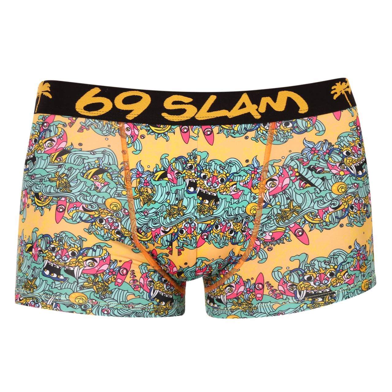 Pánske boxerky 69SLAM hip island of paradise mason (MSYISP-PO) XL, trenky.
Vstúpte do sveta, kde sa pohodlie stretáva s originalitou!
Mikrovlákno, ktoré vás presvedčí na prvý dotyk
Boxerky sú vyrobené z umelých vlákien (kombinácia polyesteru a spandexu) - táto zmes vytvára dokonale mäkký, pružný a prispôsobivý materiál.
Výrazný dizajn a premyslený strih na aktívne dni
Boxerky 69SLAM vás na prvý pohľad zaujmú svojím jedinečným vzhľadom, originálnymi vzormi a príjemnými farbami.
Prečo by boxerky 69SLAM nemali chýbať vo vašom šatníku

Mikrovlákno - ľahké, elastické, rýchloschnúce.
Kratšie nohavičky, ktoré sa nikde nekrčia.
Výrazný dizajn s originálnymi vzormi.

69SLAM spodná bielizeň, ktorá vám zdvihne náladu
69SLAM je obľúbená surferská značka z Bali, ktorá oslavuje život, umenie, kreativitu, dizajn a farby v každom detaile.
Ako sa starať o boxerky 69SLAM
Dodržiavaním týchto jednoduchých krokov zabezpečíte, že vaše boxerky 69SLAM budú dlho vyzerať krásne, funkčné a pohodlné.

Pranie: Odporúčame ručné pranie vo vlažnej vode.


Sušenie: Nesuš v sušičke.


Žehlenie: Nežehliť.

Tip: Vaša obľúbená spodná bielizeň si zaslúži šetrné zaobchádzanie.