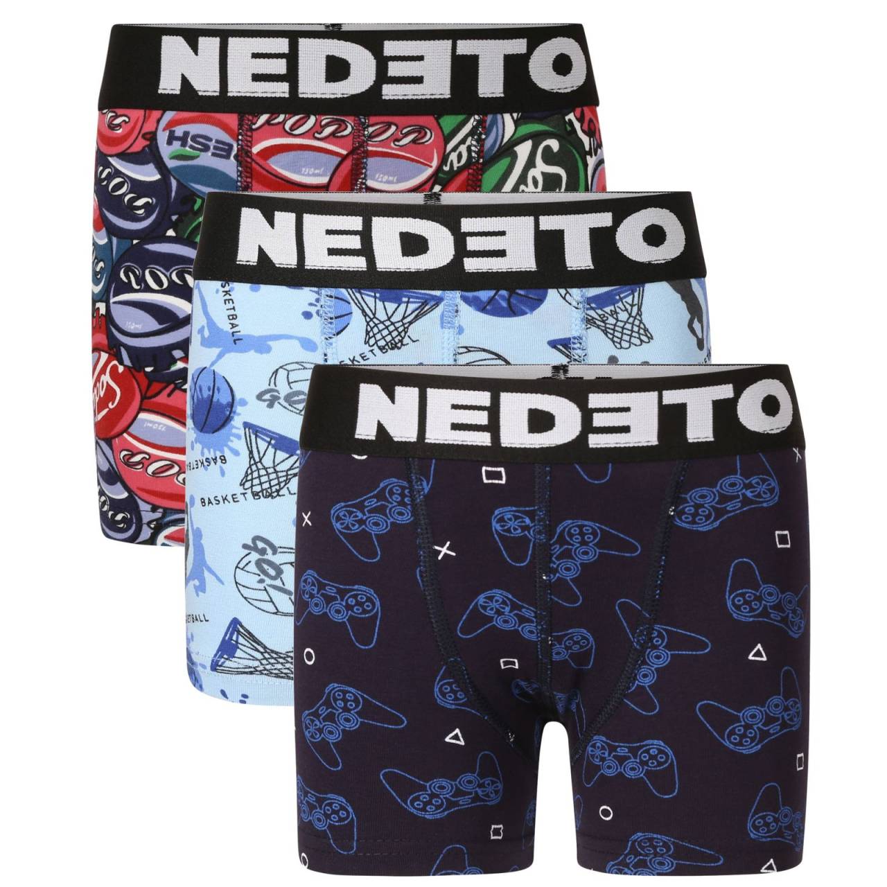 3PACK detské boxerky Nedeto viacfarebné (3NBDV6) 9-11 let, trenky.
Detské boxerky od značky Nedeto, našej vlastnej značky, spájajú maximálny komfort, nadčasový vzhľad a spoľahlivú kvalitu.
Overený materiál pre každodenné pohodlie
Tieto boxerky sú vyrobené z osvedčenej zmesi bavlny a elastanu, vďaka čomu sú mäkké, priedušné a zároveň pružné.
Strih, ktorý sedí a neobmedzuje
Boxerky majú priliehavý strih s dlhšou nohavičkou, ktorá sa nevyhŕňa a zabezpečí pohodlie aj pri väčšom pohybe.
Kedy sa ti tieto boxerky budú hodiť najviac?
Detské boxerky Nedeto sú perfektné na:


každodenné nosenie do školy alebo škôlky,


športové aktivity (napr.


domáce pohodlie aj voľný čas vonku,


cesty, výlety a prespávačky u kamarátov.


Ako sa starať o detské boxerky Nedeto:

Pranie: Per boxerky naruby pri maximálnej teplote 30 °C.
Sušenie: Nesuš boxerky v sušičke.
Žehlenie: Žehlenie spravidla nie je potrebné.