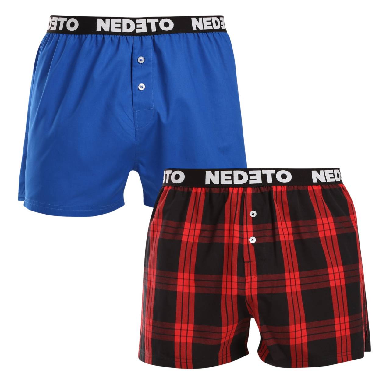 2PACK pánske trenky Nedeto viacfarebné (2NTC010) XXL, trenírky.
Dopraj si štýlový komfort s výhodným balením pánskych treniek českej značky Nedeto.
Pohodlná bavlna na každodenné nosenie
Trenky Nedeto sú vyrobené z kvalitnej bavlny, ktorá je jemná na dotyk, priedušná a vhodná na celodenné nosenie.
Pohodlný strih a moderné detaily
Klasický kockovaný vzor oživujú výrazné farby, ktoré sa hodia do každého mladistvého šatníka.
Prečo stoja trenírky Nedeto za vyskúšanie

Vhodné na každodenné nosenie aj šport: Ideálne ako do práce, tak na relaxáciu alebo pohybové aktivity.


Dlhšie nohavičky: Poskytujú väčšie pohodlie a podporu pri pohybe.


Kvalitná vytkávaná guma: Trenírky pevne držia na svojom mieste a sú pohodlné po celý deň.


Skvelý pomer kvality a ceny: V balení získaš rovno 2 kusy štýlových a pohodlných trenírok.

Česká značka Nedeto vsádza na kvalitu
Trenírky Nedeto u nás nosíme všetci, vyrobili sme si ich totiž sami.
Ako sa starať o svoje nové trenírky
Aby tvoje trenírky Nedeto zostali dlho ako nové, je dôležité dodržiavať správnu starostlivosť.

Pranie: Odporúčame prať trenírky na maximálnu teplotu 30°C.


Sušenie: Nesušte v sušičke.


Žehlenie: Pokiaľ je potrebné, trenírky je možné žehliť na nízku teplotu vhodnú pre bavlnu.

Tip: Staň sa odborníkom na údržbu spodnej bielizne vďaka radám v našom článku a dopraj svojim obľúbeným kúskom starostlivosť, ktorú si zaslúži.