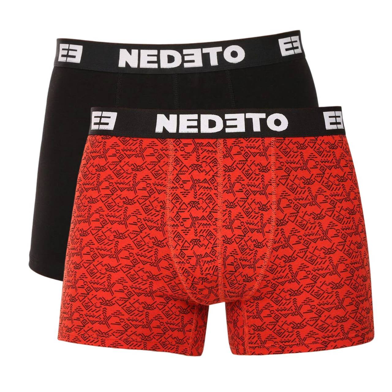 2PACK pánske boxerky Nedeto viacfarebné (2NBV8) M, trenky.
Zbavte sa nudy a pridajte do svojho šatníka zdravú dávku štýlu a originality!
Pohodlný materiál pre ideálne pohodlie
Boxerky sú vyrobené z mäkkého a priedušného materiálu z bavlny s prímesou elastanu, vďaka čomu sa prispôsobia vášmu telu bez toho, aby vás akokoľvek obmedzovali.
Výrazný dizajn, ktorý vás pobaví
Zábavný potlač vytvára svieži a veselý vzhľad, ktorý vám zaručene zdvihne náladu.
Prečo vyskúšať boxerky Nedeto

Naša značka Nedeto: Kvalita, ktorú sami garantujeme a testujeme.
Originálny dizajn: Hravý štýl, ktorý vás rozosmeje.
Pohodlný materiál a strih: Vhodné na každodenné nosenie, relax a voľný čas.

Česká značka Nedeto ponúka kvalitné spodné prádlo za skvelú cenu
Nielenže predávame spodné prádlo Nedeto, ale tiež stojíme za jeho výrobou.
Ako sa starať o boxerky Nedeto
Aby vaše obľúbené boxerky dlho vyzerali ako nové, odporúčame dodržiavať tieto pokyny na údržbu.

Pranie: Boxerky perte na 30 °C, najlepšie naruby.
Sušenie: Nesušte v sušičke.
Žehlenie: Áno, boxerky môžete žehliť na nízkej teplote, ideálne naruby, aby nedošlo k poškodeniu vzoru a elastických vlákien.

Tip: Staňte sa odborníkom na starostlivosť o spodnú bielizeň vďaka tipom v našom článku a poskytnite svojim obľúbeným kúskom starostlivosť, ktorú si zaslúžia.