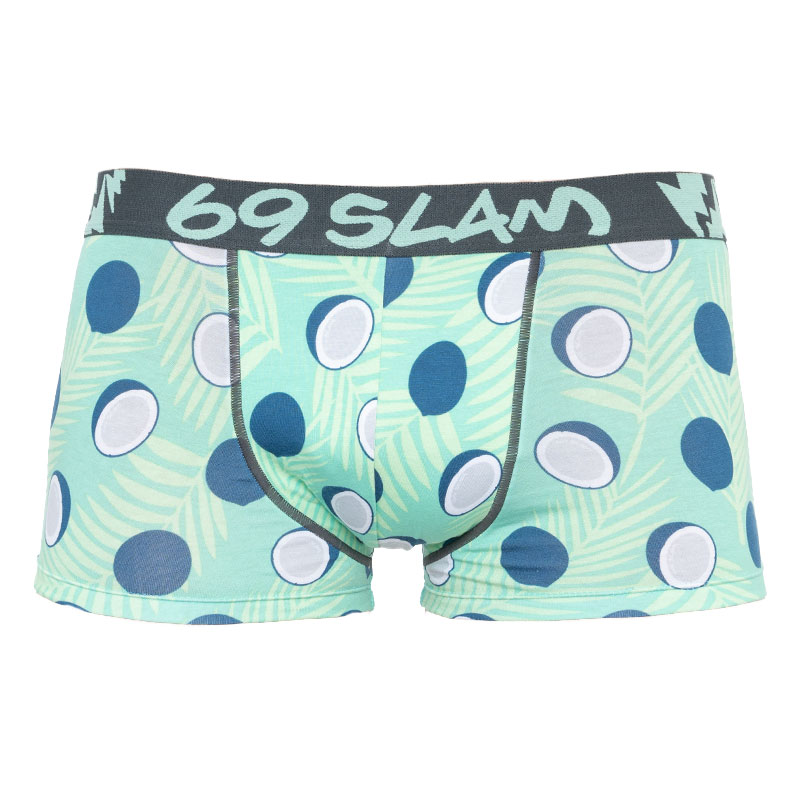 Pánske boxerky 69SLAM hip bamboo coco blue S, trenky.
Vstúpte do sveta, kde sa pohodlie stretáva s originalitou!
Bambusové vlákna pre maximálne pohodlie
Boxerky z bambusového materiálu sú ideálnou voľbou pre každého, kto hľadá maximálne pohodlie a šetrnosť k pokožke.
Výrazný dizajn a premyslený strih na aktívne dni
Boxerky 69SLAM vás na prvý pohľad zaujmú svojím jedinečným vzhľadom, originálnymi vzormi a príjemnými farbami.
Prečo by boxerky 69SLAM nemali chýbať vo vašom šatníku

Mikrovlákno - ľahké, elastické, rýchloschnúce.
Kratšie nohavičky, ktoré sa nikde nekrčia.
Výrazný dizajn s originálnymi vzormi.

69SLAM spodná bielizeň, ktorá vám zdvihne náladu
69SLAM je obľúbená surferská značka z Bali, ktorá oslavuje život, umenie, kreativitu, dizajn a farby v každom detaile.
Ako sa starať o boxerky 69SLAM
Dodržiavaním týchto pokynov zachováte ich výnimočné vlastnosti - mäkkosť, priedušnosť a odolnosť.

Pranie: Boxerky pier výhradne ručne vo vlažnej vode (ideálne do 30 °C).
Sušenie: Sušenie v sušičke nie je vhodné.
Žehlenie: Nežehliť.

Tip: Vaša obľúbená spodná bielizeň si zaslúži šetrné zaobchádzanie.