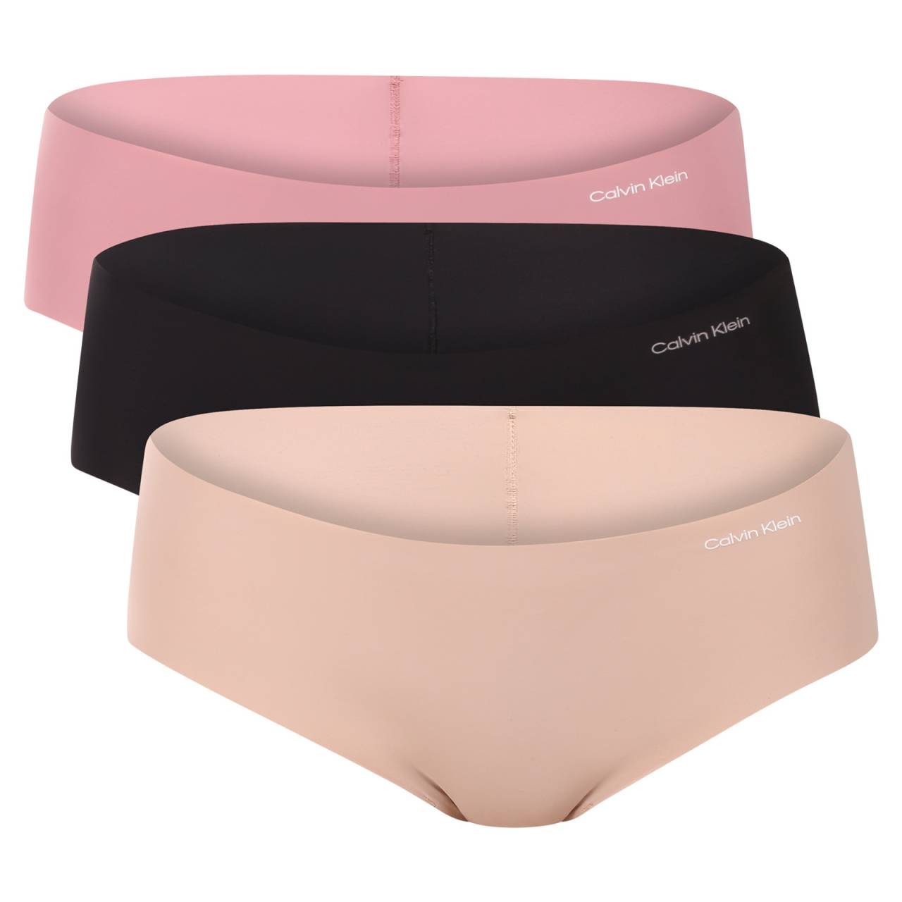 3PACK dámske nohavičky Calvin Klein bezšvové viacfarebné (QD3559E-3EV) M.
Objavte kúzlo neviditeľného pohodlia s bezšvovými dámskymi nohavičkami Calvin Klein.
Inovatívny materiál pre každodenné pohodlie
Bezšvové nohavičky Calvin Klein sú vyrobené z vysoko kvalitného syntetického vlákna, ktoré kombinuje polyamid a elastan.
Minimalistický dizajn s ikonickým logom Calvin Klein
Bezšvové spracovanie dodáva nohavičkám dokonale hladký vzhľad, ktorý nie je viditeľný ani pod najpriliehavejším oblečením.
Výhody, ktoré si zamilujete

Bezšvový strih: Neviditeľné pod oblečením a dokonale pohodlné.
Ultrajemný materiál: Mäkký na dotyk, elastický a priedušný.
Nadčasový štýl Calvin Klein: Kombinácia elegancie a funkčnosti.

Spodná bielizeň Calvin Klein je obľúbená u ľudí po celom svete
Výnimočná spodná bielizeň Calvin Klein je základom módneho priemyslu.
Ako sa starať o bezšvové nohavičky Calvin Klein
Aby vaše obľúbené spodné prádlo zostalo dlho v perfektnom stave, odporúčame dodržiavať tieto pokyny na údržbu.

Pranie: Per je na jemný cyklus pri maximálne 30 °C.
Sušenie: Neodporúča sa sušiť v sušičke.
Žehlenie: Nohavičky nie je potrebné žehliť.

Tip: Nájdenie obľúbeného spodného prádla môže byť niekedy zdĺhavý proces, preto chceme, aby vaše obľúbené kúsky vydržali čo najdlhšie.