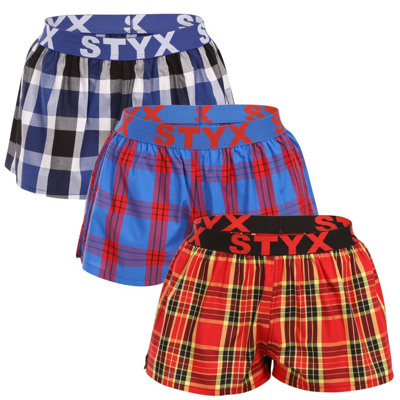 3PACK dámske trenky Styx športová guma viacfarebné (3T10469) M, trenírky.
Doprajte si voľnosť, pohodlie a štýl s dámskymi šortkami Styx!
Kvalitná bavlna pre maximálne pohodlie
Šortky sú vyrobené zo 100 % bavlny, čo znamená, že sa môžete tešiť na pohodlný, priedušný a ľahký materiál, ideálny na celodenné nosenie.
Pohodlný strih a tkaná guma pre maximálne pohodlie
Dámske šortky Styx majú pohodlný voľný strih, ktorý neobmedzuje pohyb a zaručuje maximálne pohodlie.
Prečo si zamilujete dámske šortky Styx

Kvalitný materiál: 100% bavlna pre dokonalý komfort a priedušnosť.
Komfortný strih: Pohodlný voľnejší strih ideálny na spanie aj domáce leňošenie.
Česká kvalita: Precízne spracovanie a dlhá životnosť.

Kvalita z Českej republiky, to je spodná bielizeň Styx
Spodná bielizeň Styx sa kompletne vyrába v Českej republike.
Ako sa staráte o svoje šortky, aby zostali dlho ako nové?

Pranie: Odporúčame ich prať pri teplote 30 °C, aby sa zachovala ich mäkkosť a farba.
Sušenie: Vyhnite sa sušičke, aby ste zachovali mäkkosť a pružnosť materiálu.
Žehlenie: V prípade potreby žehlite pri nižšej teplote vhodnej pre bavlnu.

Tip: Staňte sa expertom na údržbu spodnej bielizne vďaka radám v našom článku a doprajte svojim obľúbeným kúskom starostlivosť, ktorú si zaslúžia.