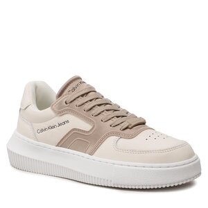 Sneakersy Calvin Klein Jeans - Chunky Cupsole Satin Wn YW0YW00923 Creamy White/Merino 0K7.