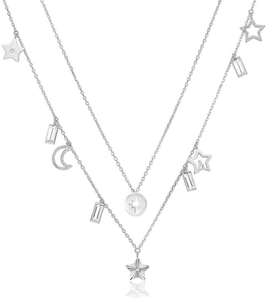 Brosway Dvojitý náhrdelník s príveskami Chant BAH03.