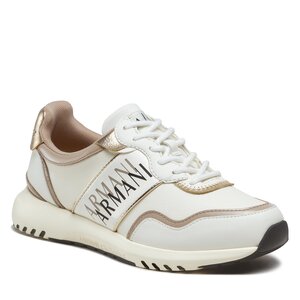 Sneakersy Armani Exchange - XDX087 XV450 K747 Off White/Gold.