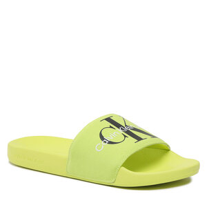 Šľapky Calvin Klein Jeans - Slide Monogram Co YM0YM00061 Safety Yellow.