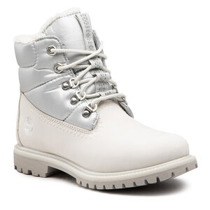 Outdoorová obuv Timberland - 6'' Prem Puffer Bt Wp TB0A44WJ143 White Nubuck Silver.