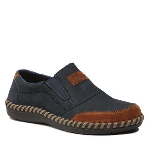 Poltopánky Rieker - B2462-14 Blau Kombi.