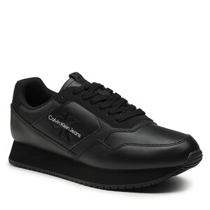 Sneakersy Calvin Klein Jeans - Retro Runner Lth-Pu Mono Patch YM0YM00581 Black BDS.