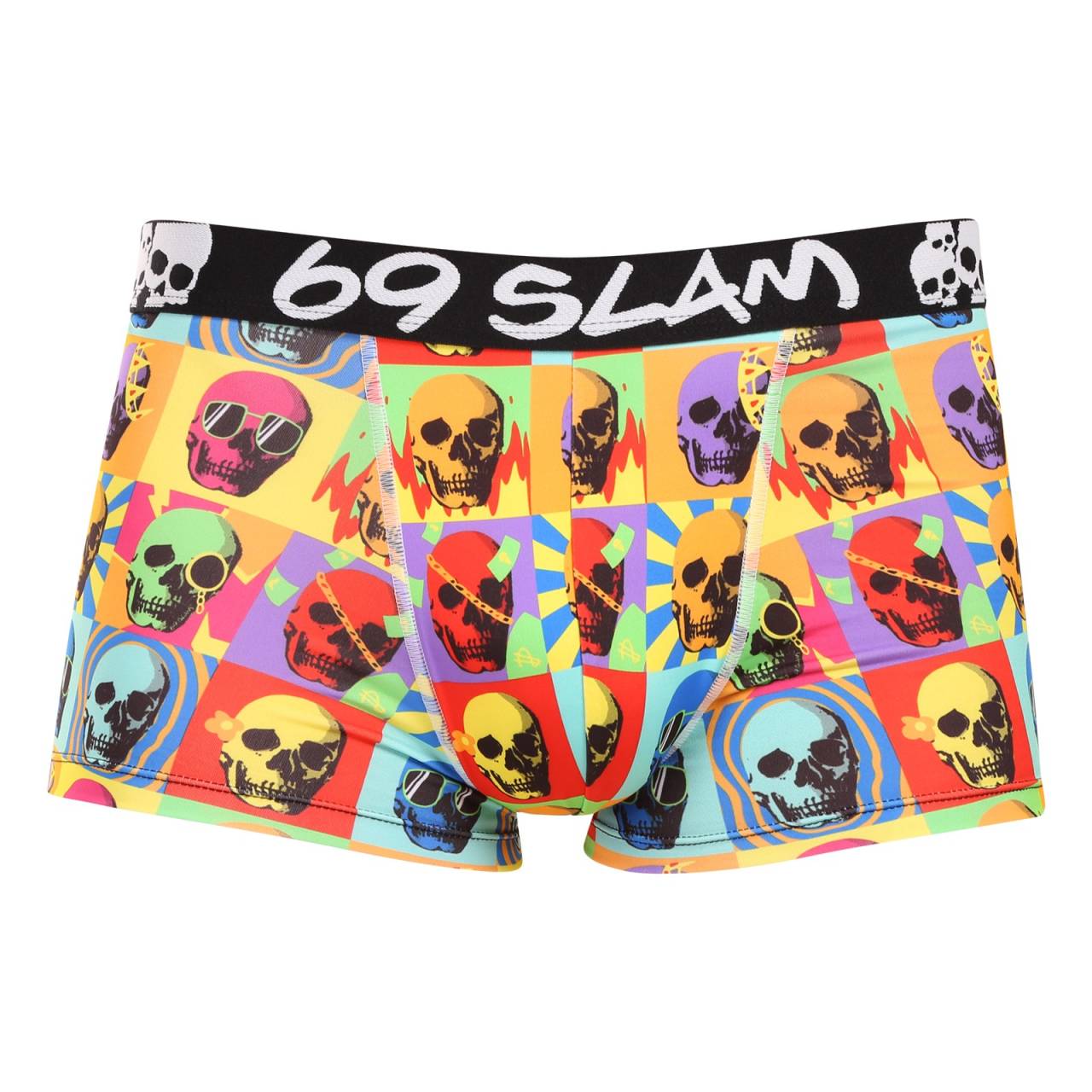 Pánske boxerky 69SLAM SKULL MASON HIP viacfarebné (MSYHGS-PO) XL, trenky.
Vstúpte do sveta, kde sa pohodlie stretáva s originalitou!
Mikrovlákno, ktoré vás presvedčí na prvý dotyk
Boxerky sú vyrobené z umelých vlákien (kombinácia polyesteru a spandexu) - táto zmes vytvára dokonale mäkký, pružný a prispôsobivý materiál.
Výrazný dizajn a premyslený strih na aktívne dni
Boxerky 69SLAM vás na prvý pohľad zaujmú svojím jedinečným vzhľadom, originálnymi vzormi a príjemnými farbami.
Prečo by boxerky 69SLAM nemali chýbať vo vašom šatníku

Mikrovlákno - ľahké, elastické, rýchloschnúce.
Kratšie nohavičky, ktoré sa nikde nekrčia.
Výrazný dizajn s originálnymi vzormi.

69SLAM spodná bielizeň, ktorá vám zdvihne náladu
69SLAM je obľúbená surferská značka z Bali, ktorá oslavuje život, umenie, kreativitu, dizajn a farby v každom detaile.
Ako sa starať o boxerky 69SLAM
Dodržiavaním týchto jednoduchých krokov zabezpečíte, že vaše boxerky 69SLAM budú dlho vyzerať krásne, funkčné a pohodlné.

Pranie: Odporúčame ručné pranie vo vlažnej vode.


Sušenie: Nesuš v sušičke.


Žehlenie: Nežehliť.

Tip: Vaša obľúbená spodná bielizeň si zaslúži šetrné zaobchádzanie.
