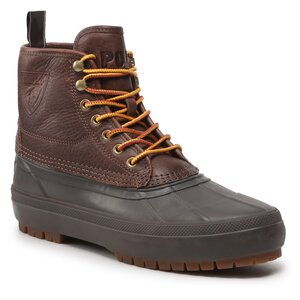 Šnurovacia obuv Polo Ralph Lauren - Claus Laceup 812878098001 Chocolate Brown/Dk Brown.