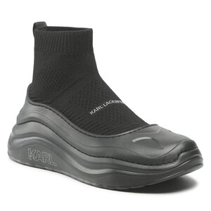 Sneakersy KARL LAGERFELD - KL52730 Black Wool Mono.