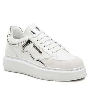 Sneakersy CAFèNOIR - C1DE1810 Bianco/Argento W002.