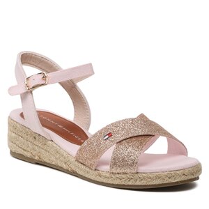 Espadrilky Tommy Hilfiger - Rope Wedge T3A7-32775-1596363 M Powder Pink 363.