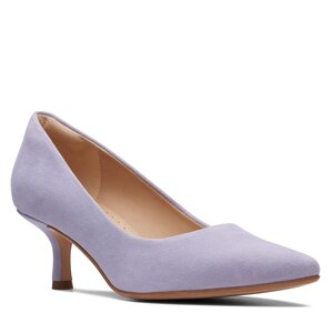 Poltopánky Clarks - Violet55 Rae 26171860 Lilac Suede.