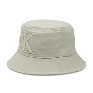 Klobúk Calvin Klein Jeans - Bucket Monogram Logo IU0IU00279 Eggshell ACF.