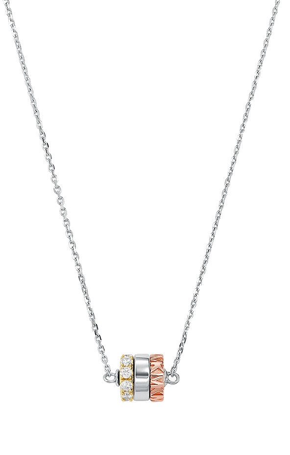 Michael Kors Strieborný náhrdelník s logom Premium MKC1584AN998.