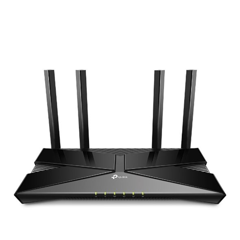 tp-link Archer AX53, AX3000 Dual-Band Wi-Fi 6 Router.
Standards  Wi-Fi 6
IEEE 802.11ax/ac/n/a 5 GHz
IEEE 802.11ax/n/b/g 2.4 GHz
WiFi Speeds  AX3000
5 GHz: 2402 Mbps (802.11ax, HE160)
2.4 GHz: 574 Mbps (802.11ax)
WiFi Range  2-3 Bedroom Houses4× Fixed High-Performance Antennas
Multiple antennas form a signal-boosting array to cover more directions and large areas

Beamforming
Concentrates wireless signal strength towards clients to expand WiFi range

High-Power FEM
Improves transmission power to strengthen signal coverage
WiFi Capacity  HighDual-Band
Allocate devices to different bands for optimal performance

OFDMA
Simultaneously communicates with multiple Wi-Fi 6 clients

Airtime Fairness
Improves network efficiency by limiting excessive occupation

DFS
Access an extra band to reduce congestion

4 Streams
Connect your devices to more bandwidth
Working Modes  Router Mode
Access Point Mode
HARDWARE
Processor  Dual-Core CPU
Ethernet Ports  1× Gigabit WAN Port
4× Gigabit LAN Ports
Buttons  Wi-Fi/WPS Button
Power On/Off Button
Reset Button
Power  12 V ?
SECURITY
WiFi Encryption  WPA
WPA2
WPA3
WPA/WPA2-Enterprise
Network Security  SPI Firewall
Access Control
IP & MAC Binding
Application Layer Gateway

HomeShield Security
Real-Time IoT Protection
Malicious Site Blocker
Intrusion Prevention System
DDoS Attack Prevention
Home Network Scanner
Guest Network  1× 5 GHz Guest Network
1× 2.4 GHz Guest Network
VPN Server  OpenVPN
PPTP VPN
SOFTWARE
Protocols  IPv4
IPv6
Service Kits  HomeShield
Learn More>
OneMesh™  OneMesh™ Supported
Without replacing your existing devices or buying a whole new WiFi ecosystem, OneMesh™ helps you create a more flexible network that covers your entire home with TP-Link OneMesh™ products.
Learn More>
All OneMesh Products>
Parental Controls  HomeShield Parental ControlsCustom Profiles
Professional Content Filter Library
Family Time
Bedtime
Off Time
Time Rewards
Family Online Time Ranking
Pause the Internet
Weekly and Monthly Reports
WAN Types  Dynamic IP
Static IP
PPPoE
PPTP
L2TP
Quality of Service  QoS by Device
Cloud Service  Auto Firmware Upgrade
OTA Firmware Upgrade
TP-Link ID
DDNS
NAT Forwarding  Port Forwarding
Port Triggering
DMZ
UPnP
IPTV  IGMP Proxy
IGMP Snooping
Bridge
Tag VLAN
DHCP  Address Reservation
DHCP Client List
Server
DDNS  TP-Link
NO-IP
DynDNS
Management  Tether App
Webpage
Check Web Emulator>
OTHER
System Requirements  Internet Explorer 11+, Firefox 12.0+, Chrome 20.0+, Safari 4.0+, or other JavaScript-enabled browser

Cable or DSL Modem (if needed)

Subscription with an internet service provider (for internet access)
Certifications  FCC, CE, RoHS
Environment  Operating Temperature: 0?~40?
Operating Humidity: 10%~90% non-condensing
TEST DATA
WiFi Transmission Power  CE: