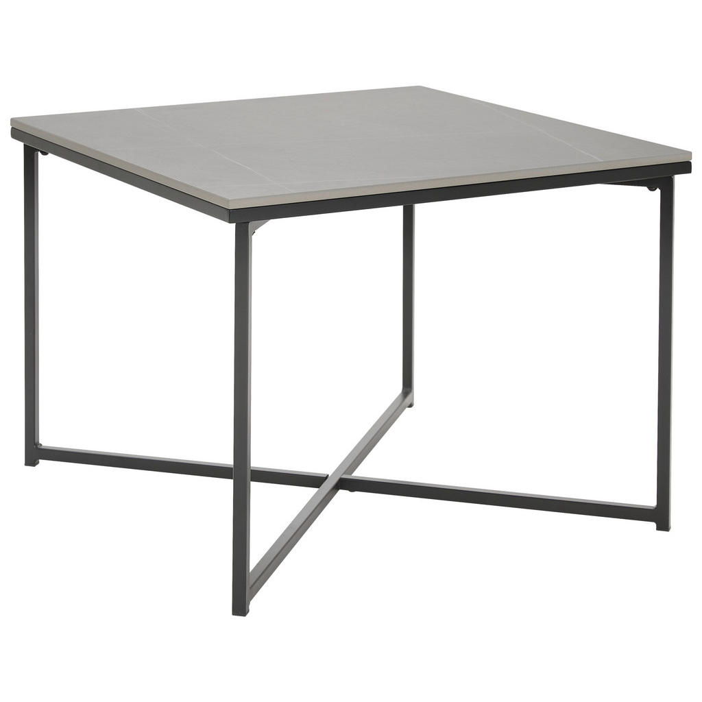 Livetastic KONFERENČNÝ STOLÍK, sivá, čierna, kov, keramika, 60/43/60 cm.