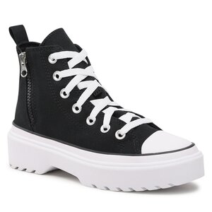 Plátenky Converse - Ctas Lugged Lift Hi A03011C Black/Black/White.