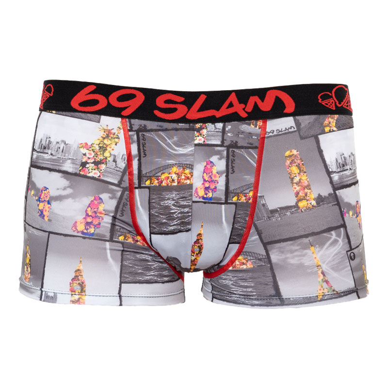 Pánske boxerky 69SLAM hip around the world (MSYADD-PO) M, trenky.
Vstúpte do sveta, kde sa pohodlie stretáva s originalitou!
Mikrovlákno, ktoré vás presvedčí na prvý dotyk
Boxerky sú vyrobené z umelých vlákien (kombinácia polyesteru a spandexu) - táto zmes vytvára dokonale mäkký, pružný a prispôsobivý materiál.
Výrazný dizajn a premyslený strih na aktívne dni
Boxerky 69SLAM vás na prvý pohľad zaujmú svojím jedinečným vzhľadom, originálnymi vzormi a príjemnými farbami.
Prečo by boxerky 69SLAM nemali chýbať vo vašom šatníku

Mikrovlákno - ľahké, elastické, rýchloschnúce.
Kratšie nohavičky, ktoré sa nikde nekrčia.
Výrazný dizajn s originálnymi vzormi.

69SLAM spodná bielizeň, ktorá vám zdvihne náladu
69SLAM je obľúbená surferská značka z Bali, ktorá oslavuje život, umenie, kreativitu, dizajn a farby v každom detaile.
Ako sa starať o boxerky 69SLAM
Dodržiavaním týchto jednoduchých krokov zabezpečíte, že vaše boxerky 69SLAM budú dlho vyzerať krásne, funkčné a pohodlné.

Pranie: Odporúčame ručné pranie vo vlažnej vode.


Sušenie: Nesuš v sušičke.


Žehlenie: Nežehliť.

Tip: Vaša obľúbená spodná bielizeň si zaslúži šetrné zaobchádzanie.