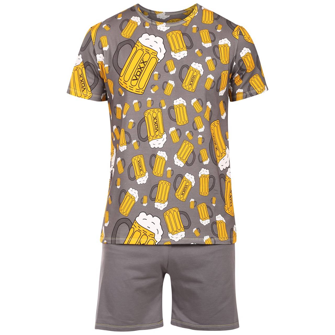 Pánske pyžamo Lonka viacfarebné (Koffing beer/dark grey big) 3XL.
Doprajte si pokojný spánok a maximálne pohodlie s pánskymi pyžamami Lonka, vyrobenými v Českej republike.
Vysokokvalitné materiály pre celonočné pohodlie
Pánske pyžamy Lonka obsahujú vysoký podiel bavlny, vďaka čomu sú príjemné na dotyk, mäkké a vysoko priedušné.
Premyslený strih a pohodlný dizajn
Pyžamo Lonka má krátke rukávy a krátke nohavice, vďaka čomu je ideálnou voľbou na jar a leto alebo do teplejších spální.
Prečo si vybrať pyžamo Lonka?

Vyrobené v Česku: Podporujte miestnu výrobu a zaručte si kvalitné spracovanie.
Priedušná bavlna a voľný strih: Ideálne pre kvalitný spánok bez prehriatia.
Všestranné použitie: Na noc, víkendové leňošenie a ako domáce oblečenie.

Spodná bielizeň Lonka vás nesklame
Český výrobca spodnej bielizne Lonka vyrába svoje produkty od roku 1872, takže vie, čo robí.
Ako sa starať o pyžamo Lonka
Aby vaše pyžamo zostalo dlho v perfektnom stave, odporúčame dodržiavať tieto pokyny na údržbu.

Pranie: Práť pri maximálnej teplote 40 °C s jemným pracím prostriedkom.
Sušenie: Nesušte v sušičke.
Žehlenie: Môžete žehliť, ale ideálne naruby a pri nižšej teplote.

Tip: Staňte sa odborníkom na starostlivosť o spodnú bielizeň vďaka tipom v našom článku a doprajte svojim obľúbeným kúskom starostlivosť, akú si zaslúžia.