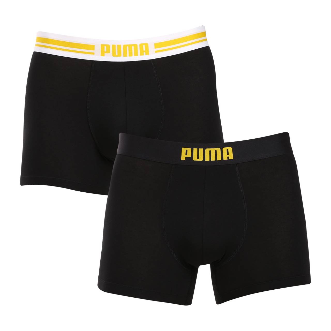 2PACK pánske boxerky Puma čierné (701226763 010) M, trenky.
Užite si dokonalú kombináciu pohodlia a moderného štýlu s pánskymi boxerkami Puma.
Kvalitný materiál, ktorý vás nesklame
Boxerky sú vyrobené z prvotriednej bavlnenej zmesi s prímesou elastanu, ktorá zaručuje ich mäkkosť, priedušnosť a pružnosť.
Moderný dizajn a presný strih na každodenné nosenie
Nadčasové farebné prevedenie si nájde miesto v šatníku každého štýlového muža.
Prečo si kúpiť boxerky Puma

Štýlový a moderný dizajn: Minimalistický vzhľad s pohodlným elastickým pásom dodáva boxerkám elegantný štýl vhodný pre každého muža.
Kvalitný materiál: Zmes bavlny a elastanu poskytuje mäkkosť, priedušnosť a odolnosť, takže boxerky sa dokonale prispôsobia vášmu telu a dlho vydržia.
Presný strih a dokonalá podpora: Dlhšie nohavice poskytujú dostatočné krytie a zabraňujú odieraniu stehien.

Spodná bielizeň Puma sa hodí nielen športovcom
Značka Puma je známa po celom svete vďaka svojmu oblečeniu a spodnej bielizni, ktorú nosia slávni športovci.
Ako sa starať o boxerky Puma
Aby vám nové boxerky dlho vydržali, odporúčame dodržiavať tieto pokyny.

Pranie: Odporúčame prať pri maximálnej teplote 40 °C, aby sa zachovala kvalita materiálu.
Žehlenie: Nežehlite, aby ste nepoškodili elastické vlákna.
Sušenie: Neodporúča sa používať sušičku, aby boxerky nestratili svoju pružnosť a tvar.

Tip: Hľadanie obľúbenej spodnej bielizne môže byť beh na dlhé trate, preto chceme, aby vám obľúbené kúsky dlho vydržali.